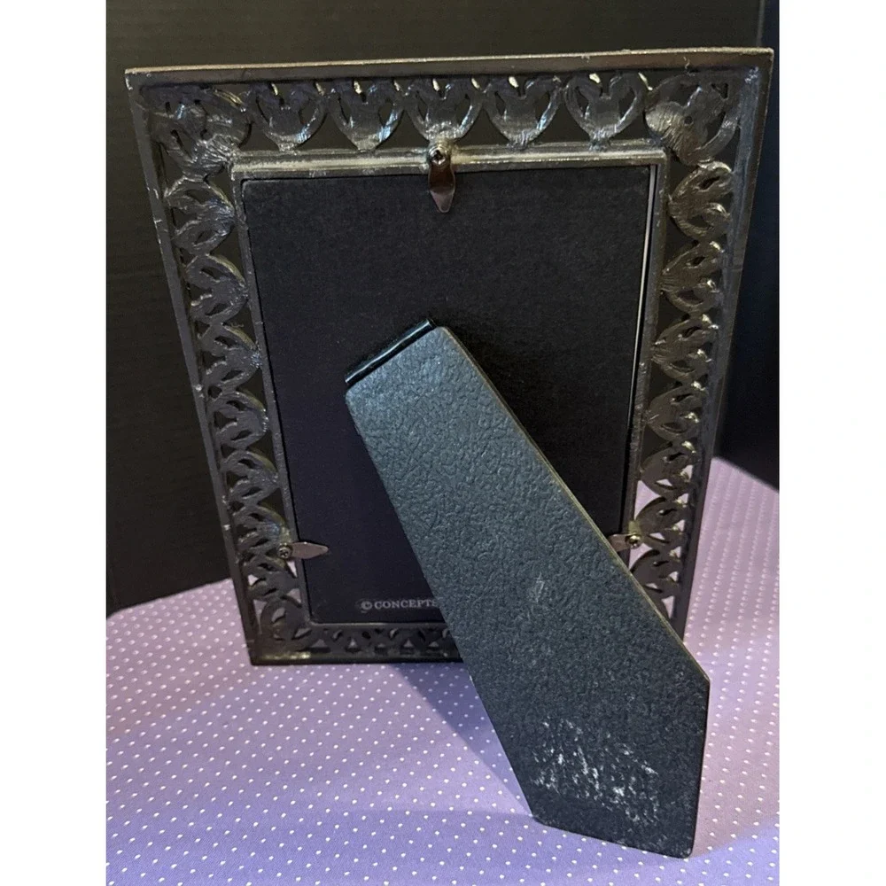 La‎ Petite Maison Concepts Antique Brass Embellished Hearts Picture Frame